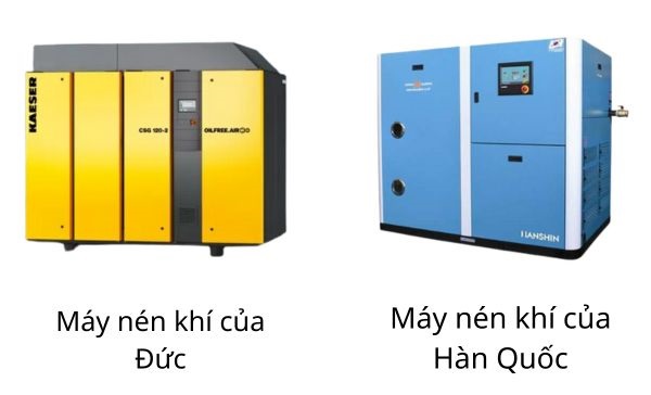 Máy nén khí trục vít Hàn Quốc